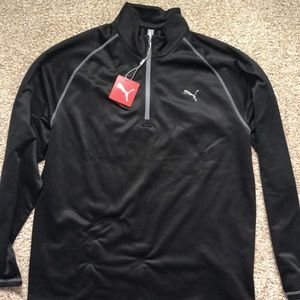 PUMA Quarter-Zip Pullover, Black